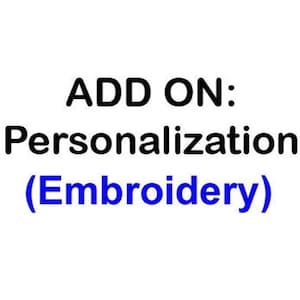 Gepersonaliseerde listing TOEVOEGEN (voor machinaal borduren)