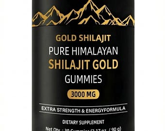 Gouden Himalaya Shilajit-gummies, puur fulvinezuur, extra krachtige energieformule