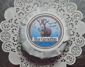 Blue Carnation Goat Milk Soap