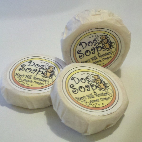 Gentle Dog Soap with Goat Milk, Olive Oil, and Cedar