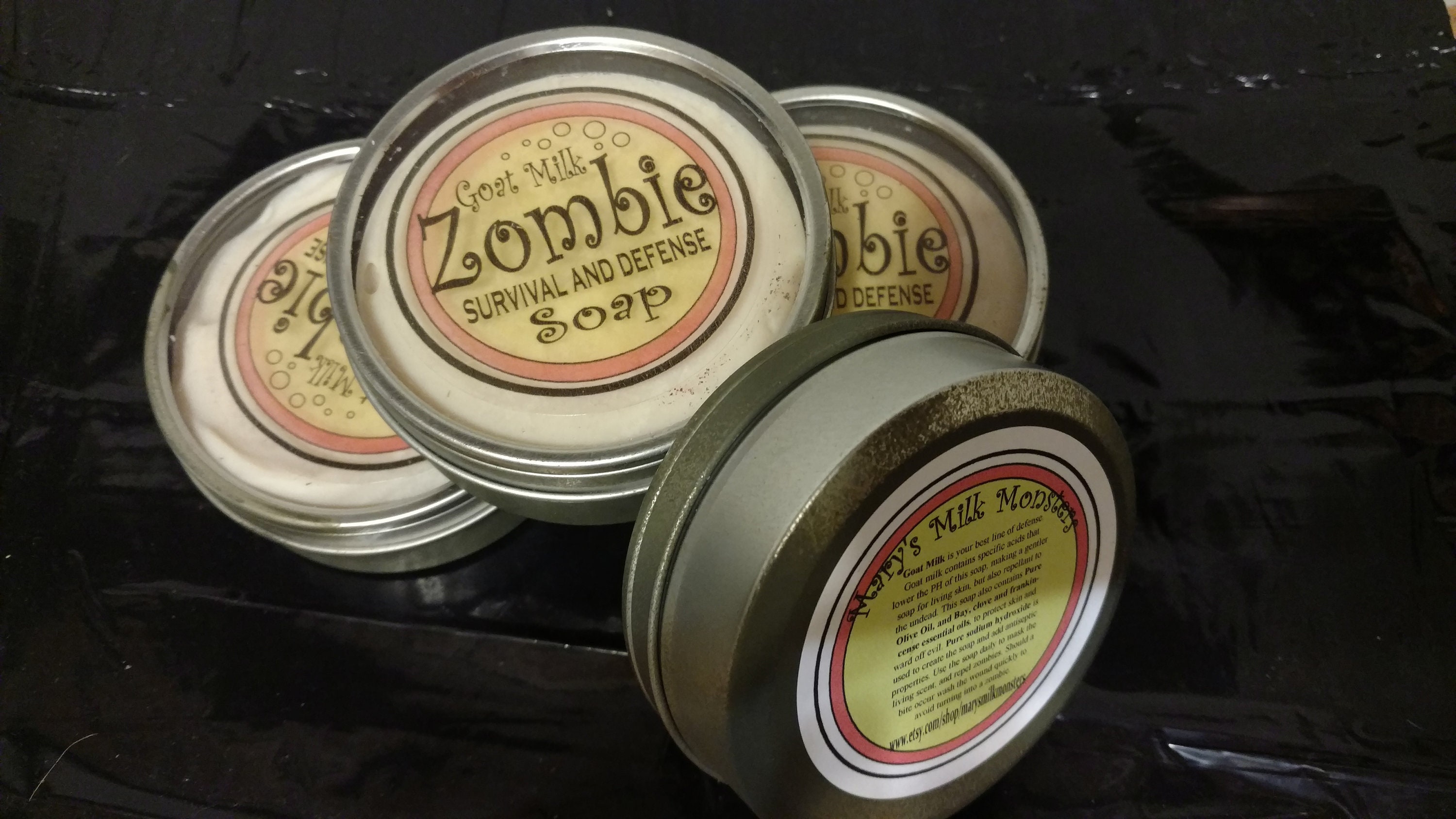Zombie Apocalypse Survival And Defense Soap with Goat Milk
