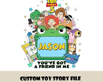 Benutzerdefinierte Toy Story PNG, Woody Buzz Jessie Digital Clipart, Du hast einen Freund in mir, Personalisierung Toy Story
