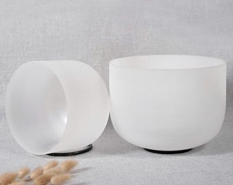 CVNC Earth & Soul Stars Set of 2 Crystal Singing Bowls With Carrier Bag