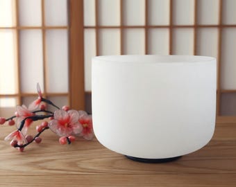 CVNC 432Hz High C Note Frosted Crystal Singing Bowl