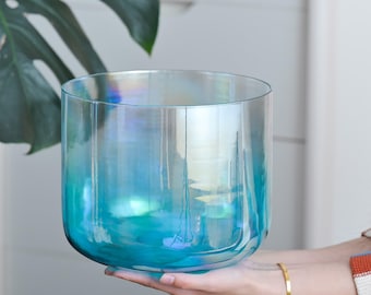 CVNC Cosmic Light Clear Blue Throat Chakra Alchemy Crystal Singing Bowl