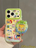 MagSafe Tamagotchi & Doggie Case for iPhone 17/16/15 Pro Max – Clear Protective Cover with 3D Kawaii Pop Socket,Retro Virtual Pet Print product logo