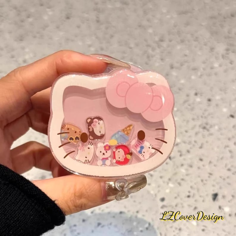 3D Pop Up Hello Kitty MagSafe iPhone Case, Cute Kawaii Aesthetic Phone Cover, Handmade Protective Case for iPhone 17 Pro Max,Fully Magsafe Magnetic Grip Only