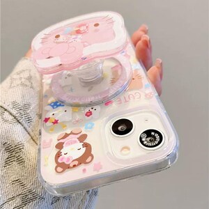 3D Pop Up Hello Kitty MagSafe iPhone Case, Cute Kawaii Aesthetic Phone Cover, Handmade Protective Case for iPhone 17 Pro Max,Fully Magsafe image 5