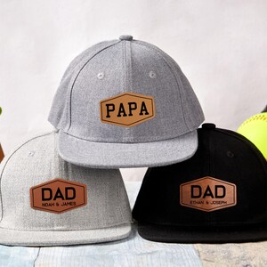 Cappellino da camionista personalizzato per papà, berretto in pelle con toppa per papà, regalo per neo papà, regalo per il marito, regalo di compleanno per papà, berretto da papà, regalo per papà