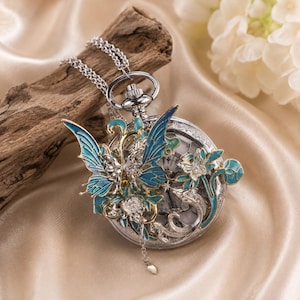 Butterfly Pocket Watch - Etsy Canada