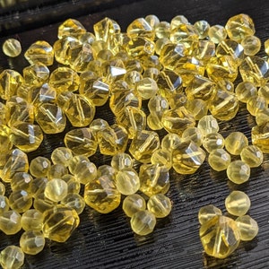 Mix Lot Glass Beads For Bracelet Jewelry Making - Assorted style beads with different shapes and Sizes - Lime Glass Beads - Around 220 pcs