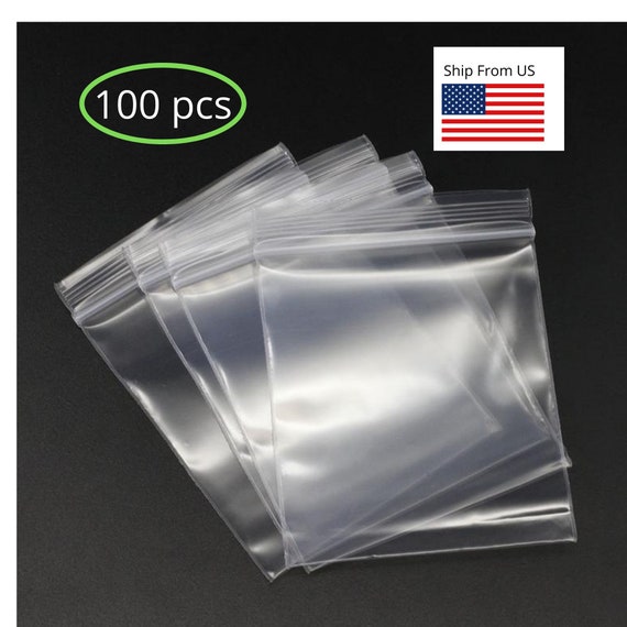 Packing Bags - Reclosable Clear Bags - Resealable Bags Bulk - Plastic Storage Bags Jewelry Supplies For Beads Candy - 4"x6" or 7"x9" 100 pcs