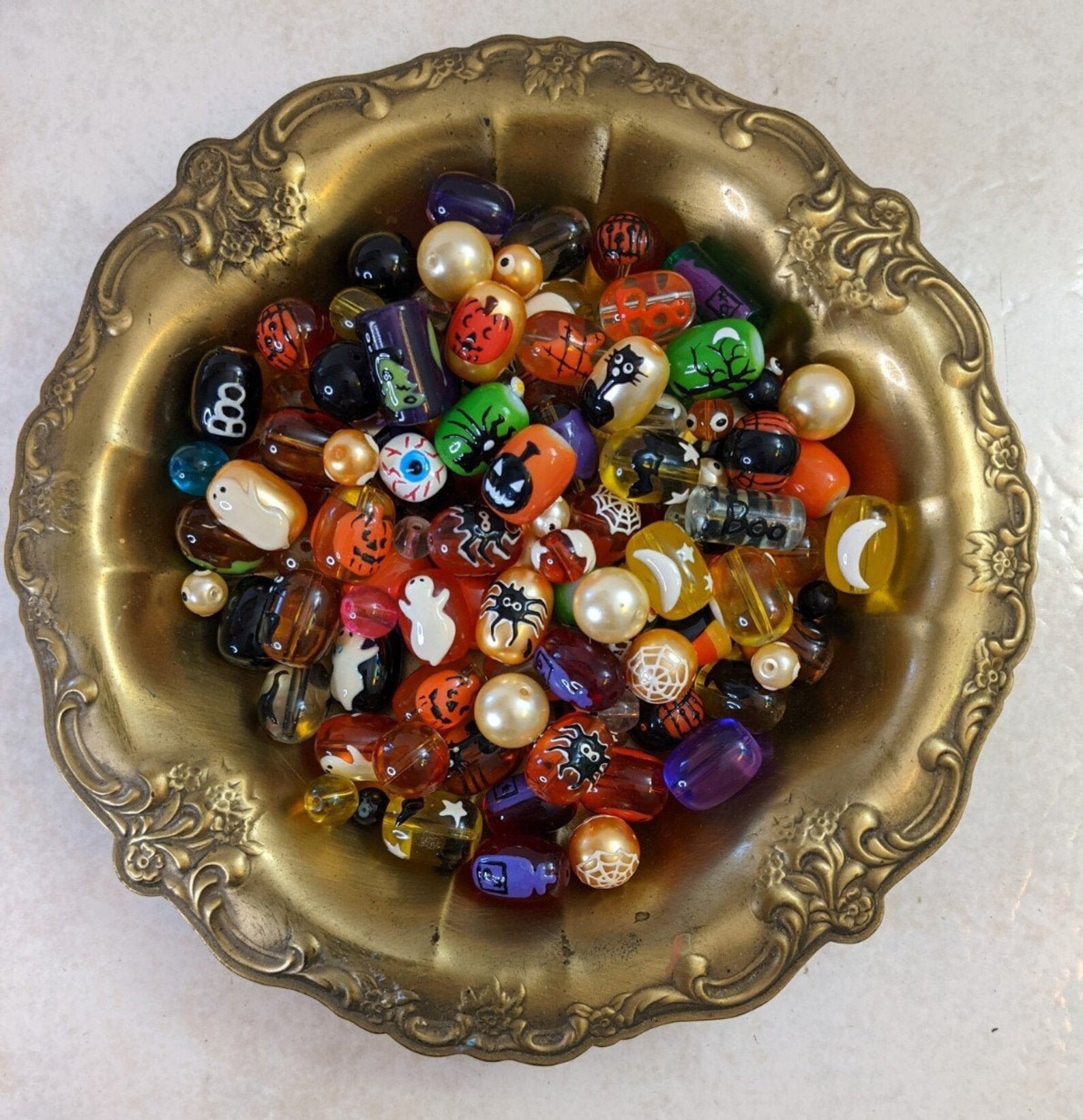 Halloween Beads For Jewelry Making Halloween Mix Colors and Etsy