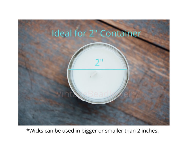 Candle Wick for Candle Making Low Smoke and Natural 6 Etsy