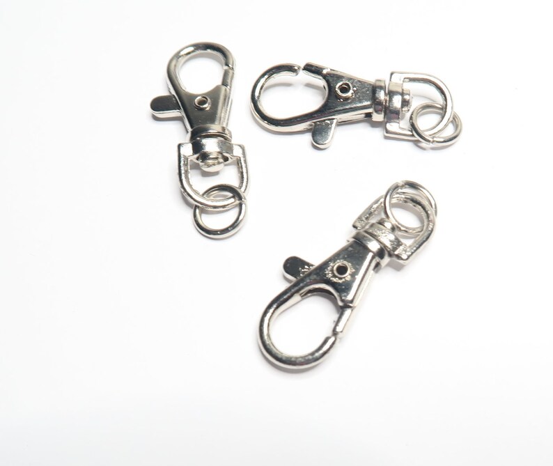 Silver Keychain Key Ring Lobster Claw Lobster Clasps for Etsy