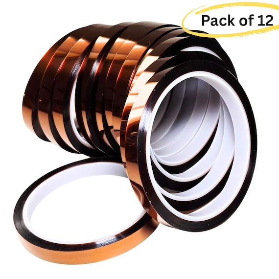 Heat Resistant Tapes, Heat Transfer Tapes, Sublimation Supplies, Heat Press Film Tape, Gift for Tumbler Makers, 10mm or 25mm Width