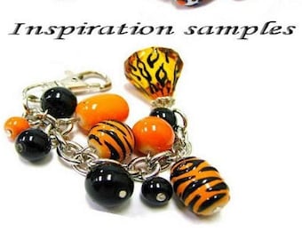 Glass Beads Bulk for Bracelet Making, Tiger Beads for Bracelets