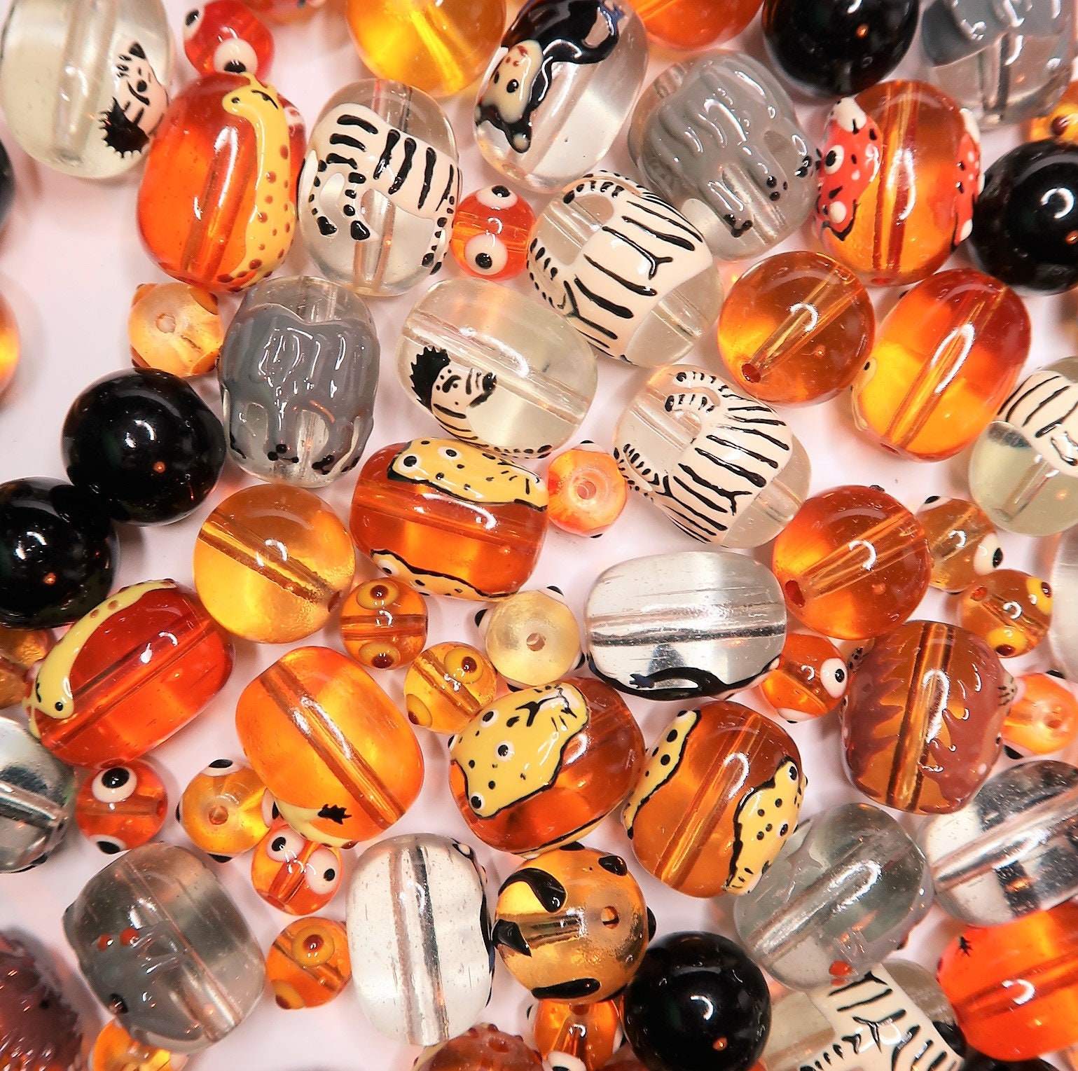 Glass Beads Bulk for Bracelet Making, Animal Dogs Pet Lover Memorial  Remembrance Bead, DIY Jewelry Supplies, Gift for Beader, 140 Pcs 