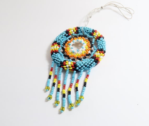 Dream Catcher Wall Hanging , Hanging Ornament, Dreamcatcher For Window, Car Accessories Rear View Mirror, Beaded Ornament, Gift For Her 1 pc