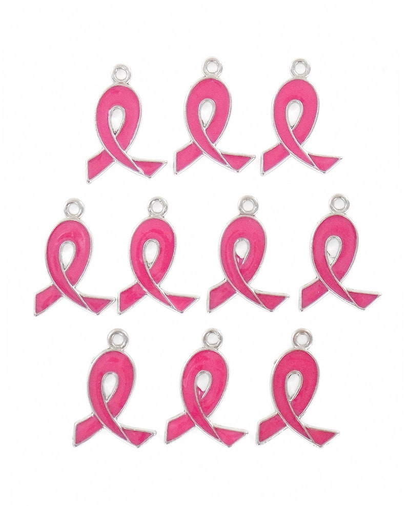 Cancer Awareness Charms For Jewelry Making Ribbon Charms Etsy