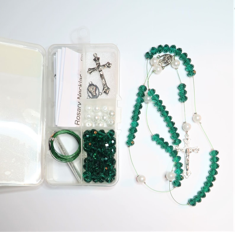 Rosary Making Supplies Necklace Kit Rosary Making Kit for Etsy