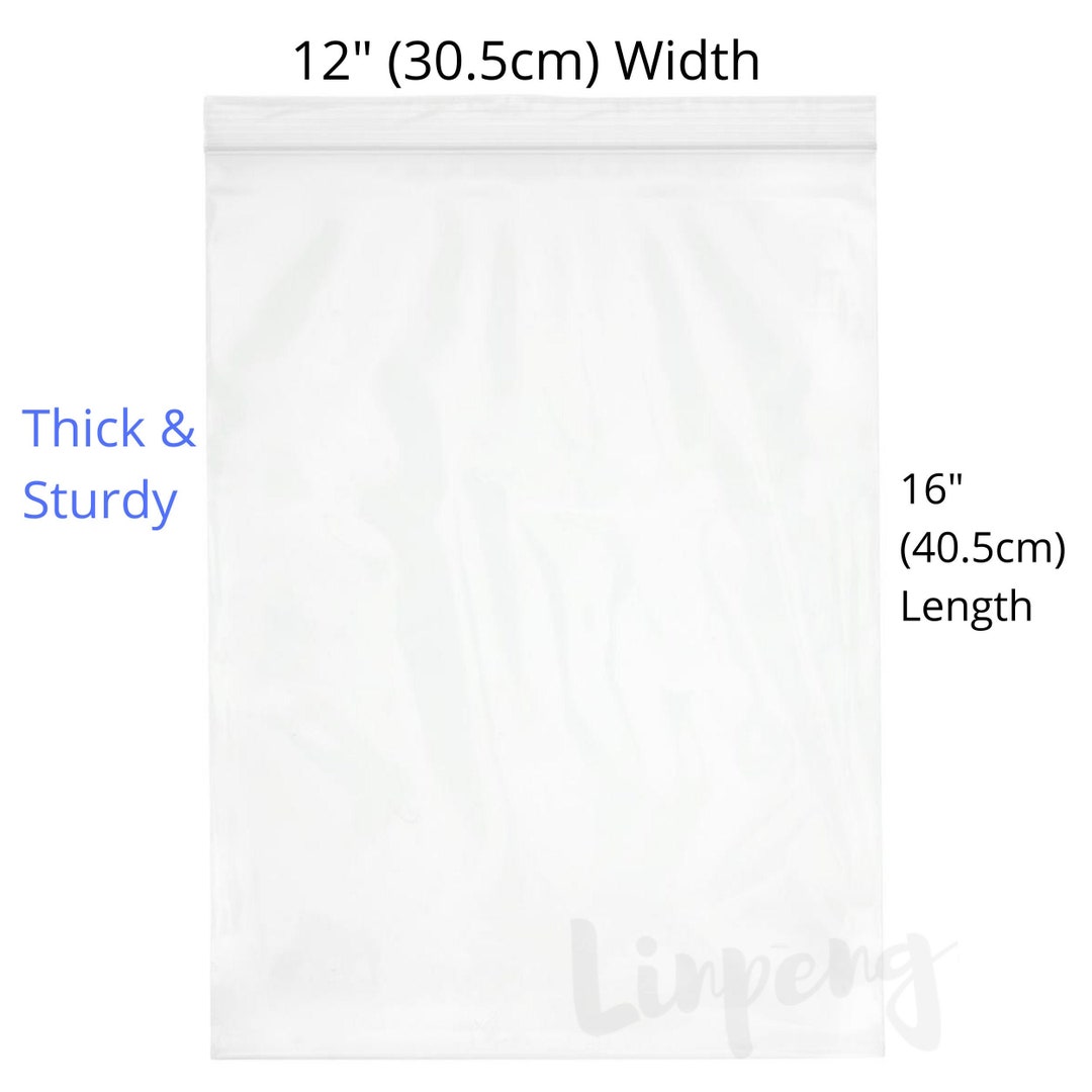Reclosable Bags Big Clear Resealable Bags Bulk Plastic Packing Storage