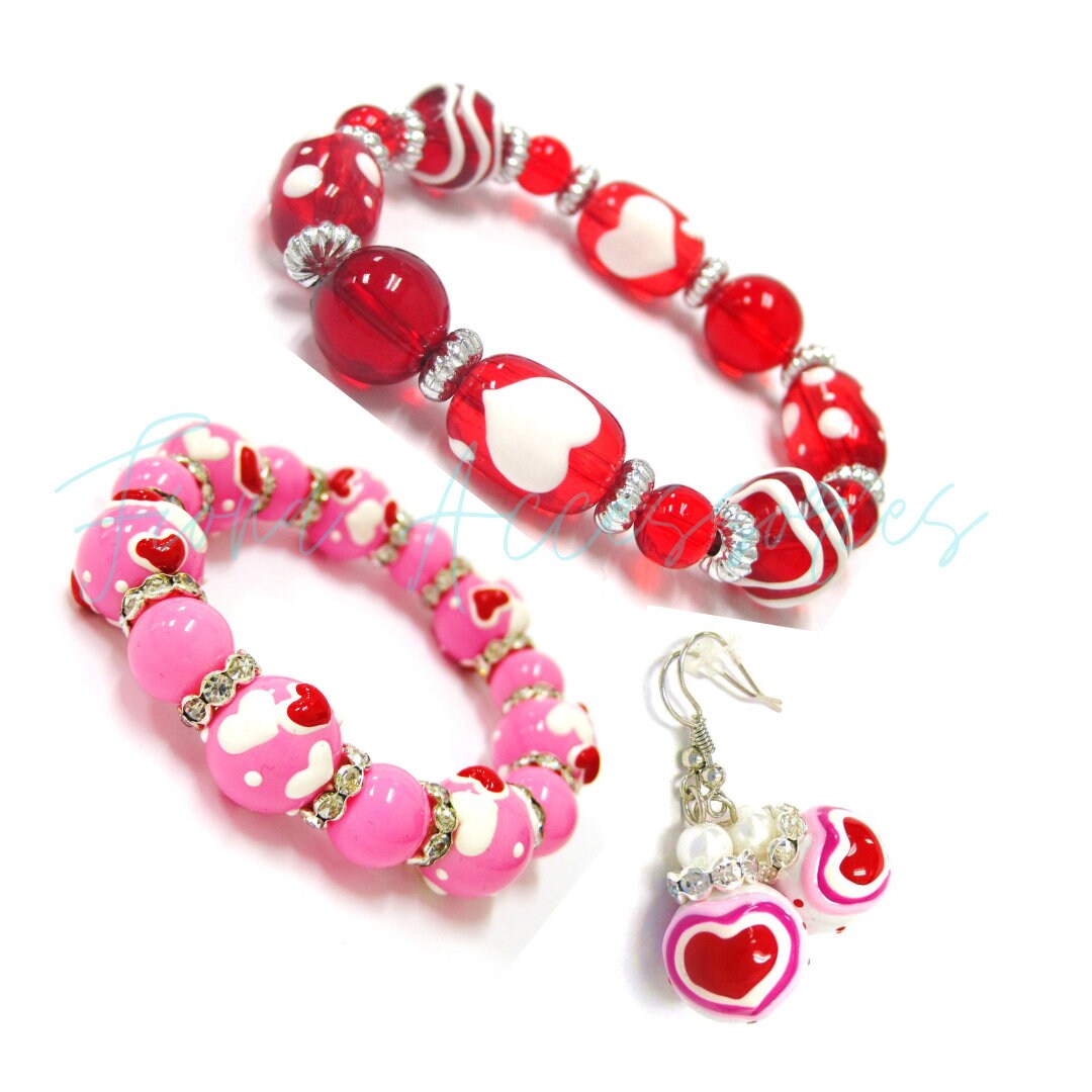 Hearts Beads For Jewelry Making Glass Beads Bulk For Etsy