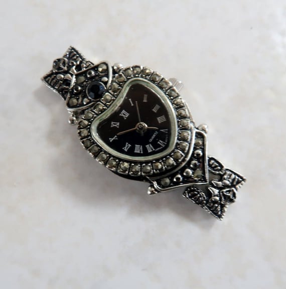 Watch Face for Bracelet Jewelry Making, Antiques Silver Victoria Time Piece for Interchangeable Bands, Gift for Beader, 3 Selections