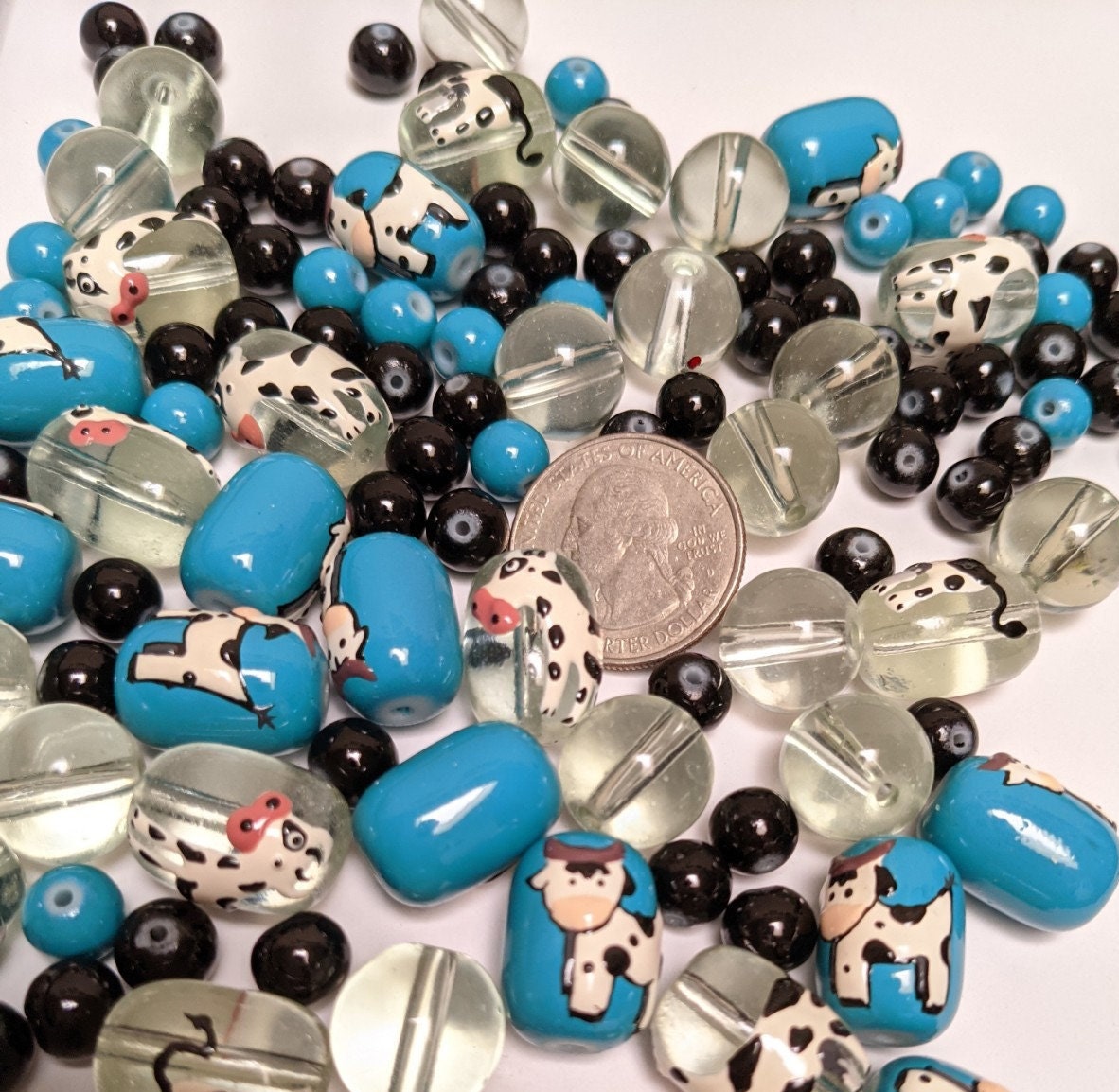 Glass Beads for Bracelet Jewelry Making, Glass Beads Bulk, Craft