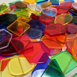 170Pcs Bulk Mosaic Tiles, 140G Colors Glass Pieces Assorted Color Opaque  Mosaic