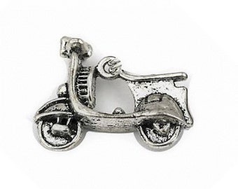 Motorcycle Motor Bike Motor Scooter Charm for Jewelry Making - DIY Craft Supplies For Beader - Gift For Women - 50pcs Bulk