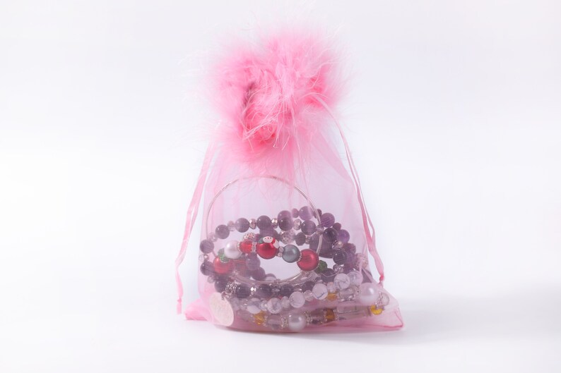 Sheer Drawstring Bags Bulk Feather Pouches Party Favor Etsy