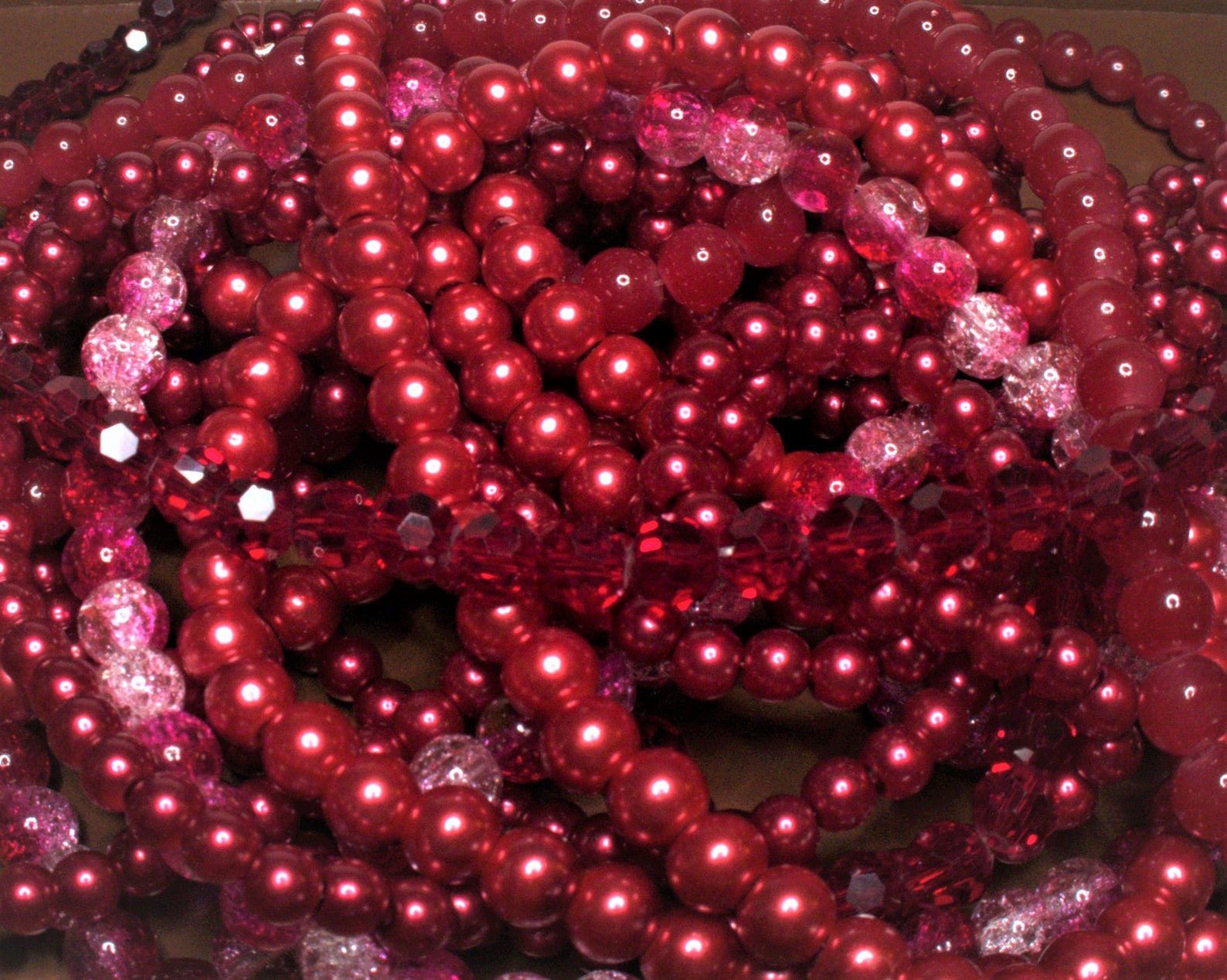 Glass Beads Bulk Red Round Beads for Jewelry Bracelet Making Etsy