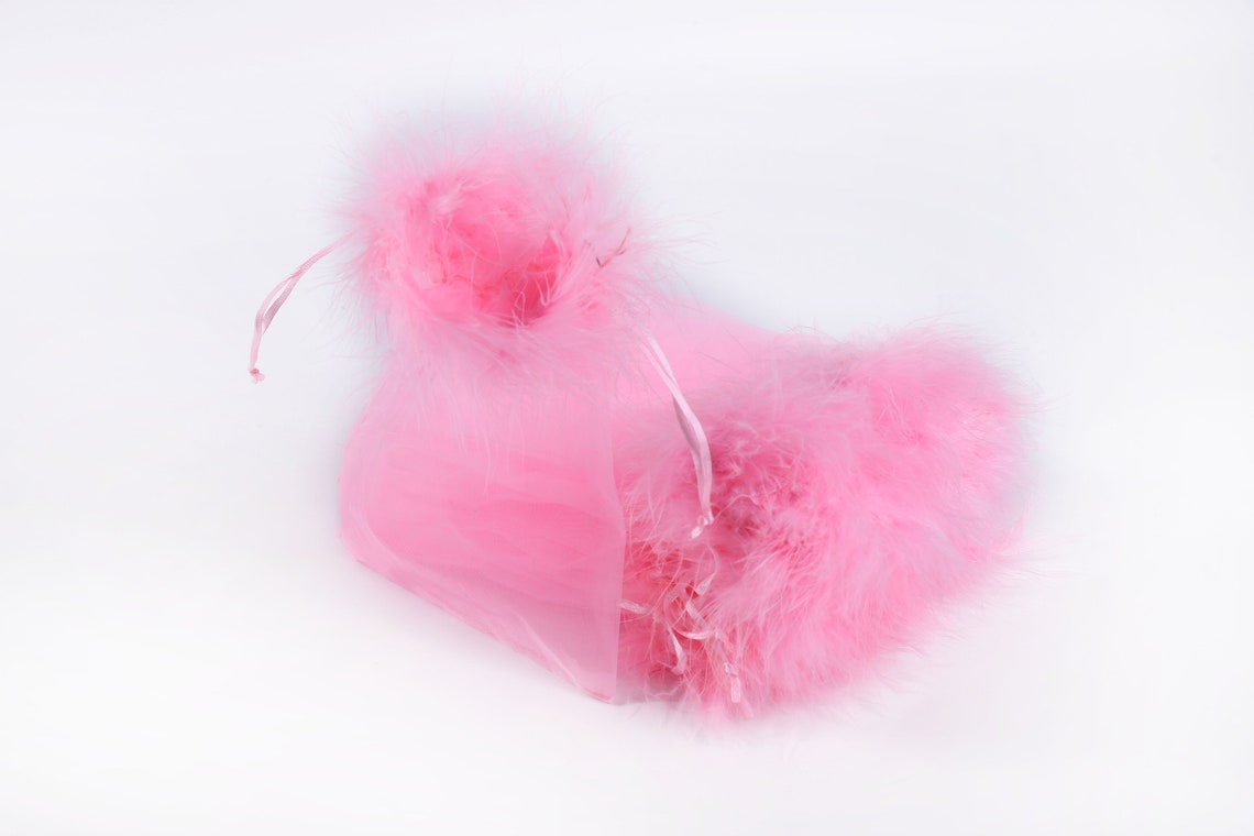 Sheer Drawstring Bags Bulk Feather Pouches Party Favor Etsy