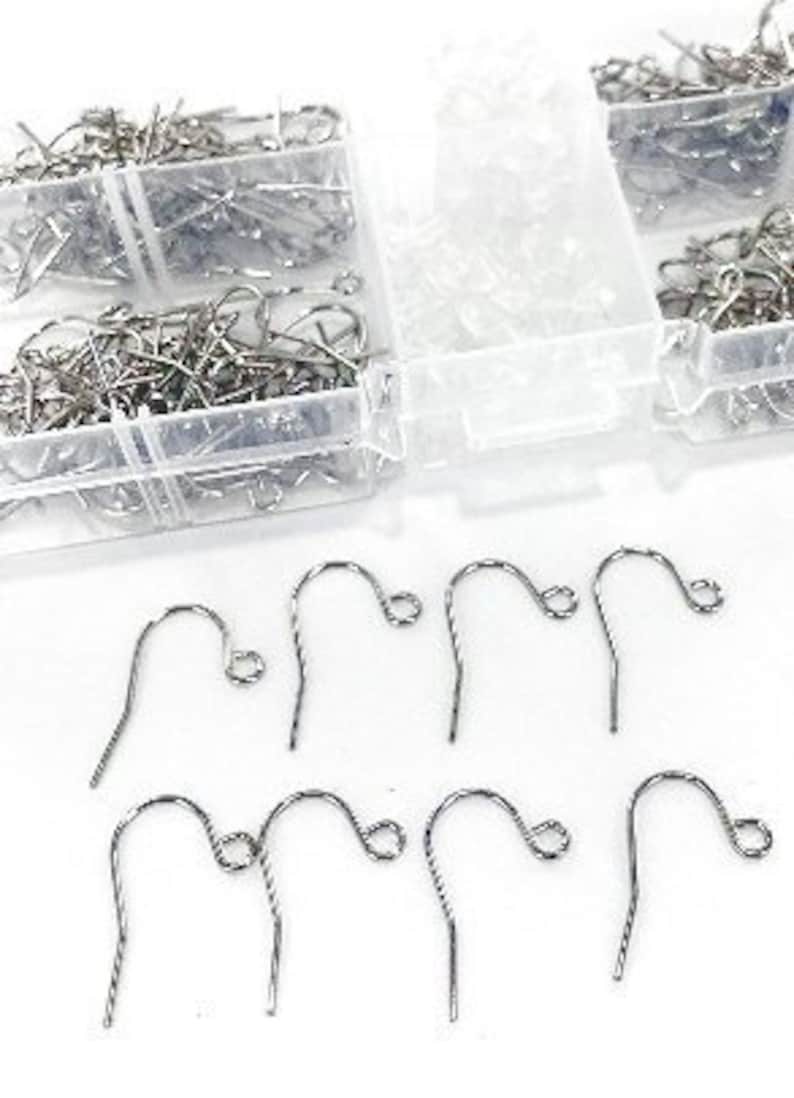 Earring Making Kit Supplies Set Silver Earring Repair Kits Etsy