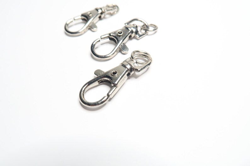 Silver Keychain Key Ring Lobster Claw Lobster Clasps for Etsy