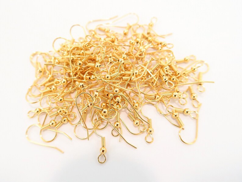 Earring Hooks Hypoallergenic Gold French Ear Wires Fish - Etsy