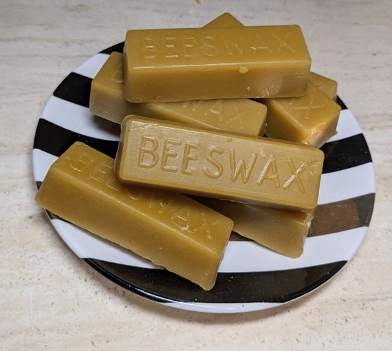 Beeswax Bar, Candle Making DIY Supplies, Organic 100% Beeswax, Gift For Candle Maker, Made in USA, 1 oz / Bar, 8 Bars