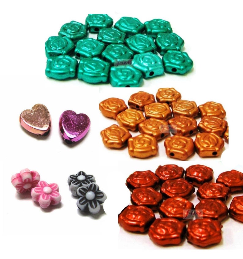 Plastic Beads in Bulk Plastic Beads for Necklace Flowers Etsy