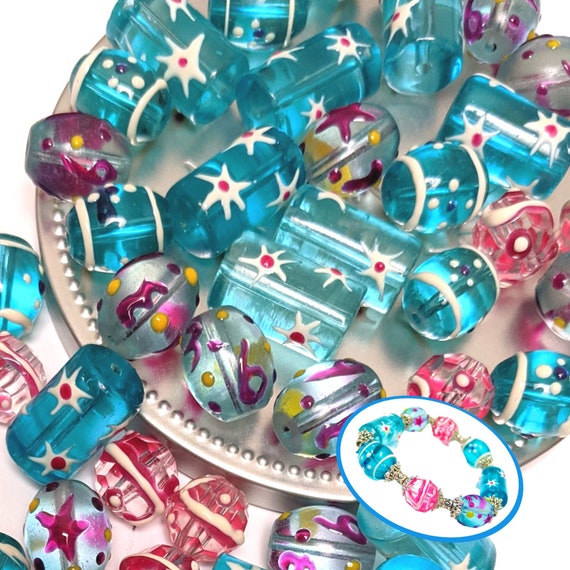 Blue Beads Collection for DIY Crafts & Jewelry