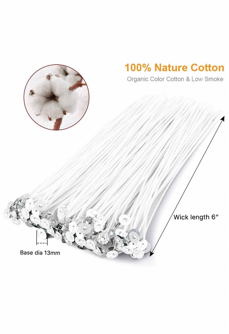 Candle Wicks Bulk Paraffin Wax Candle Making Low Smoke Etsy