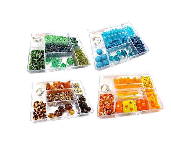 Bead Kits For Kids For Jewelry Making - Stay At Home Crafts - DIY Craft Preschool Supplies For Kids - Gift For Beaders - 4 Selections - 1pc