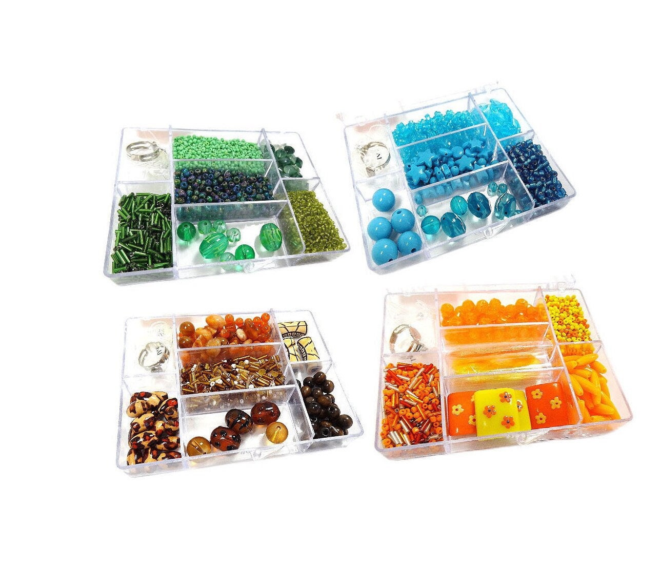 Jewelry Making Kit 4mm Glass Seed Beads and Alphabet Letter Beads