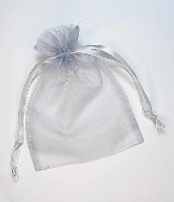 Drawstring Sheer Ribbon Organza Bag Gift Pouch - Organza Pouch - Organza Bags For Wedding- Party Favor 5x7 inches, 25 pcs pack - 8 Colors
