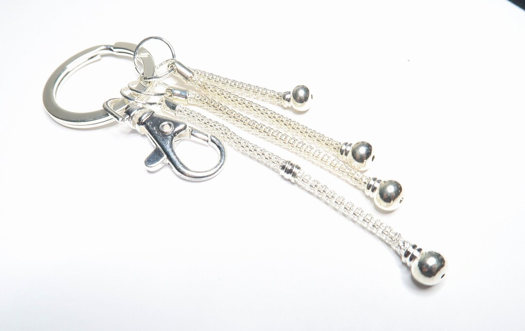 【2plan】24SS★ [LAN ARCHIVE] Crush Chain Keyring SPLIT RING KEYCHAINS Keyring Black Link Set Key Chain Charms