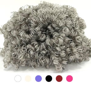 Fake Curly Hair for Doll, Plush Toys Making Accessories, Art Craft DIY Supplies, Birthday Gift for Doll Maker, Afro Hair, 7 Colors, 2 oz