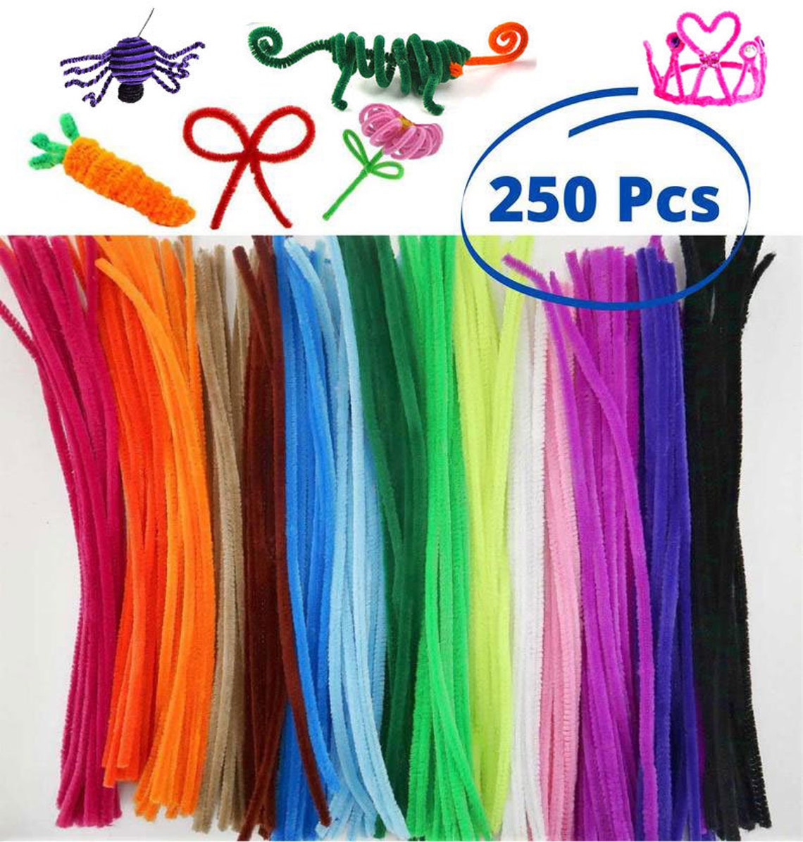 Chenille Stems Pipe Cleaner Pipe Cleaners Craft Wire Etsy