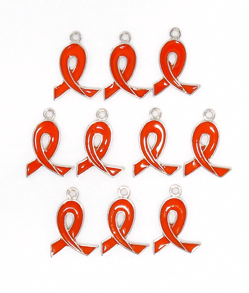 Cancer Awareness Charms for Jewelry Making Ribbon Charms Etsy