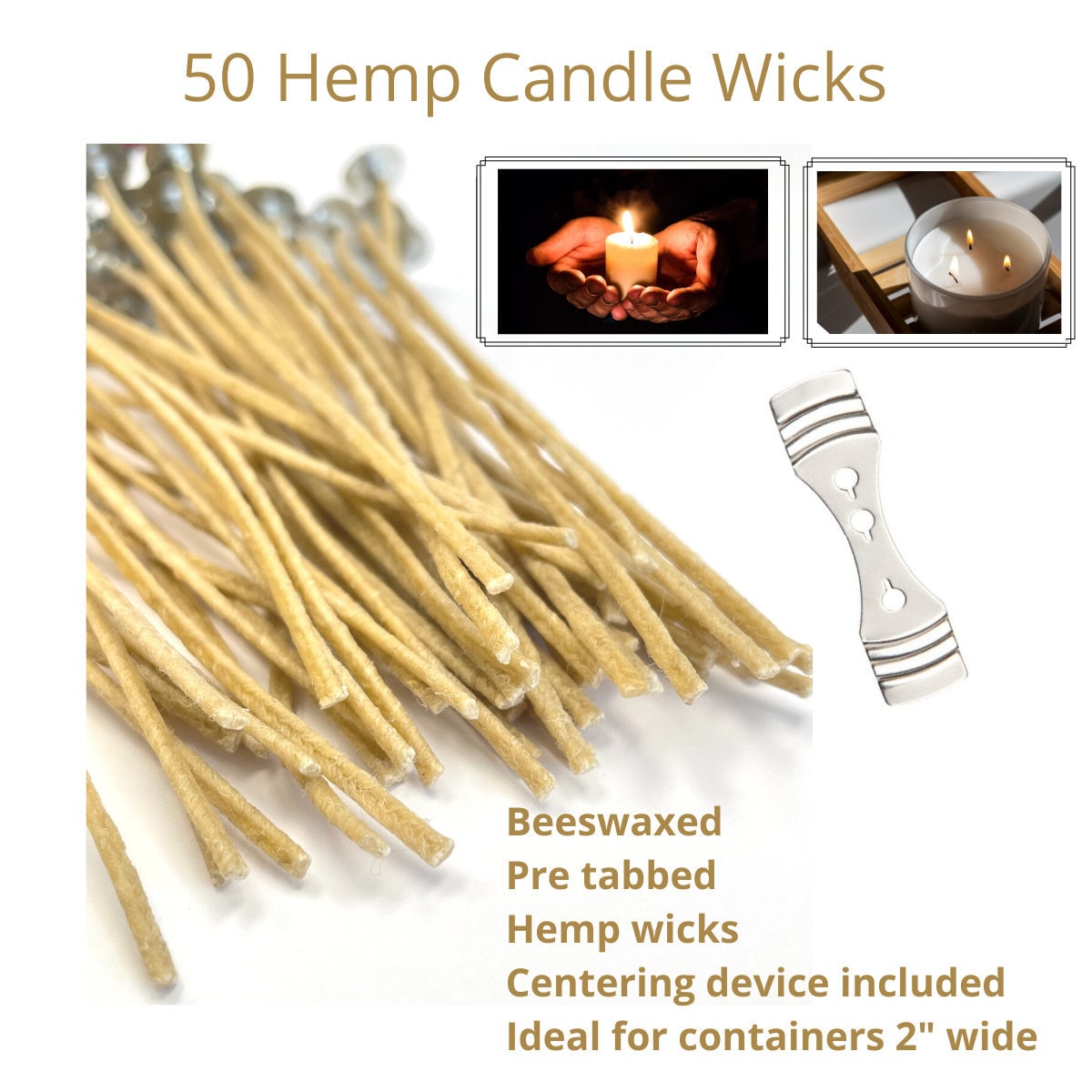 20-Pack Hemp Wick Booklet at Hemptique - Hemp Wick Wholesale