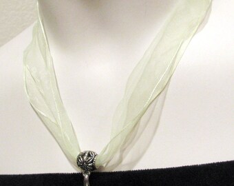 Cord For Necklace Making, Sheer Ribbon Necklace Bulk, 17 Inches With 2.5 Inches Extension, Pack Of 3pcs, 4 Colors Selections